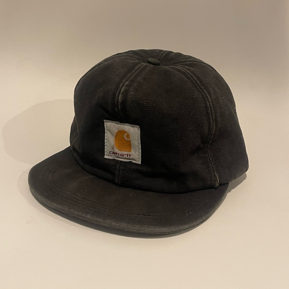 VINTAGE 1990s Carhartt USA Ear Neck Flap Insulated Canvas Winter Hat Cap